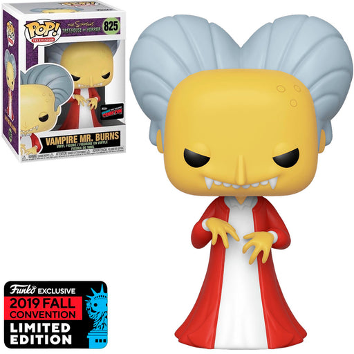 Funko Pop The Simpsons Treehouse of Horror Exclusive nycc 2019 - Vampire Mr. Burns 825