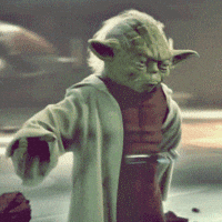 Resultado de imagem para gif mestre yoda