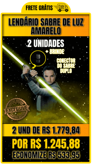 Sabre de Luz Amarelo- EDIÇÃO LIMITADA (2 UNIDADES)