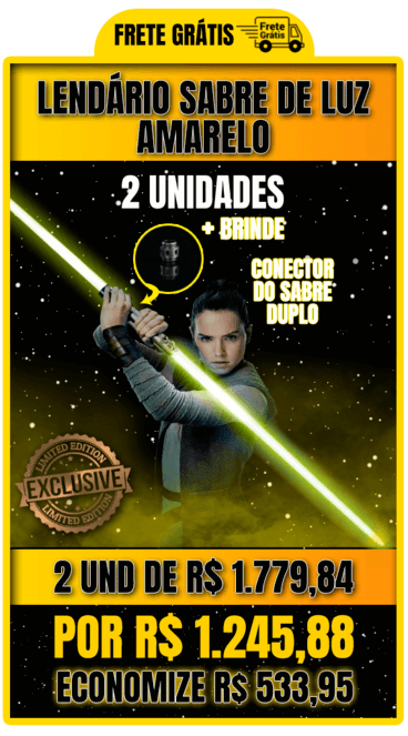 Sabre de Luz Amarelo- EDIÇÃO LIMITADA (2 UNIDADES)